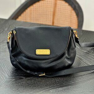 MARC JACOBS Black Natasha Flap Handbag